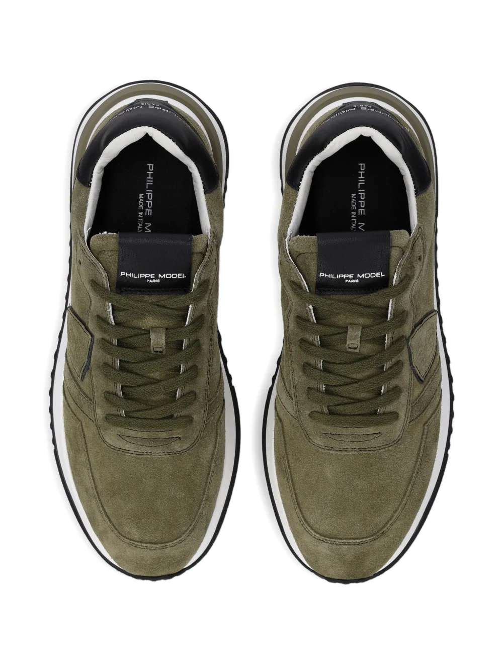 Philippe Model Paris panelled running sneakers Green