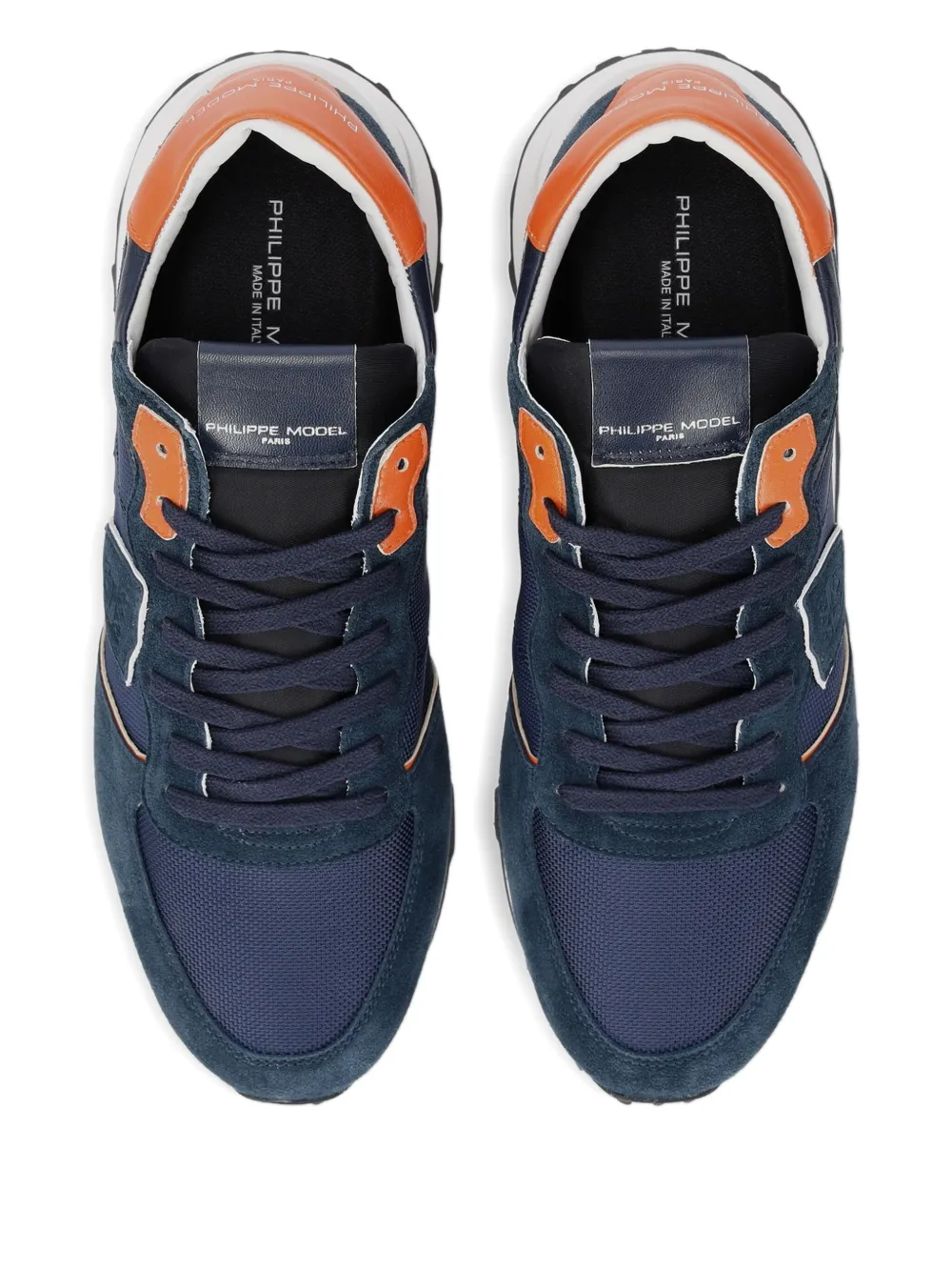 Philippe Model Paris panelled lace-up sneakers Black