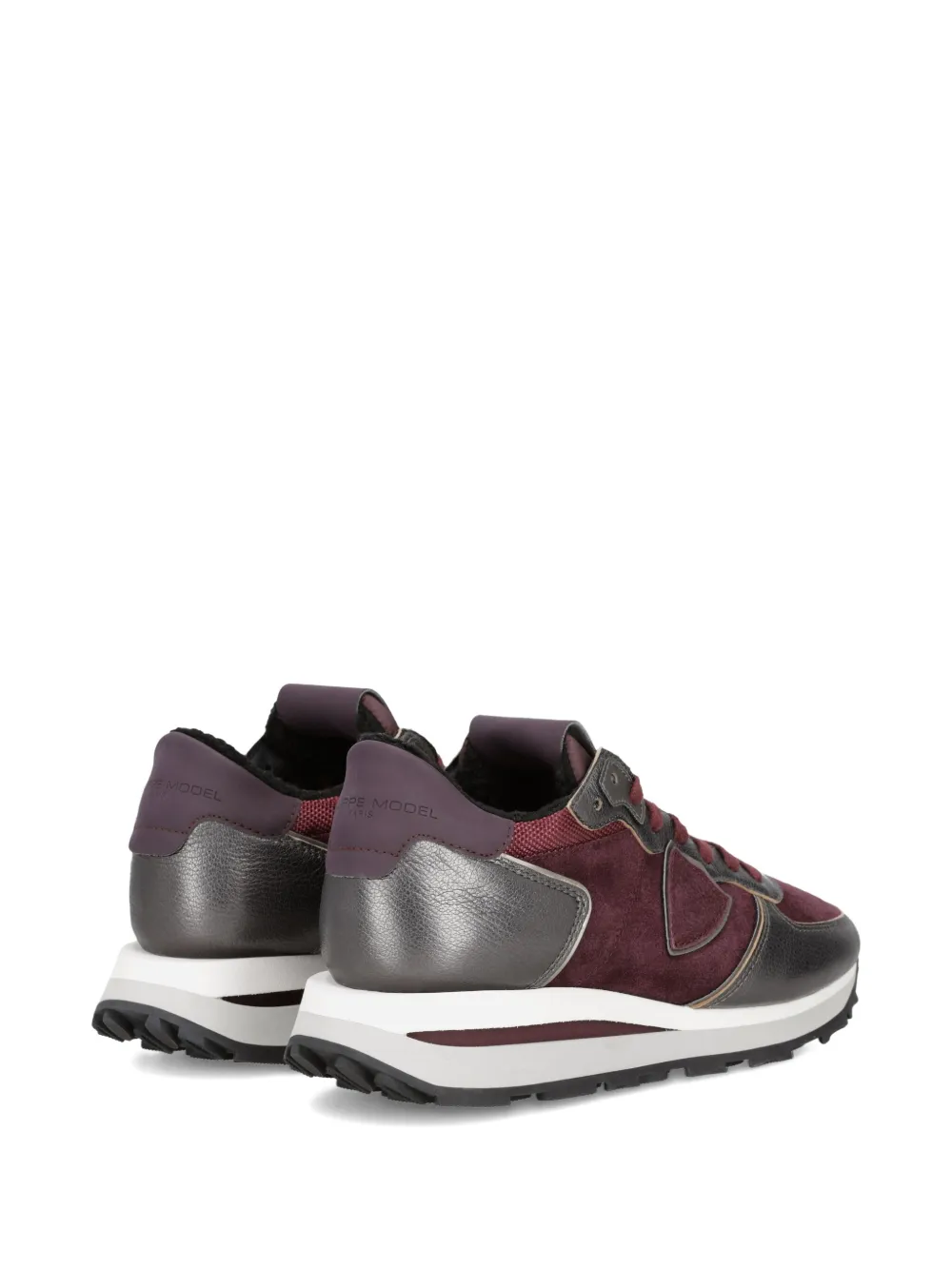 Philippe Model Paris metallic running sneakers Red