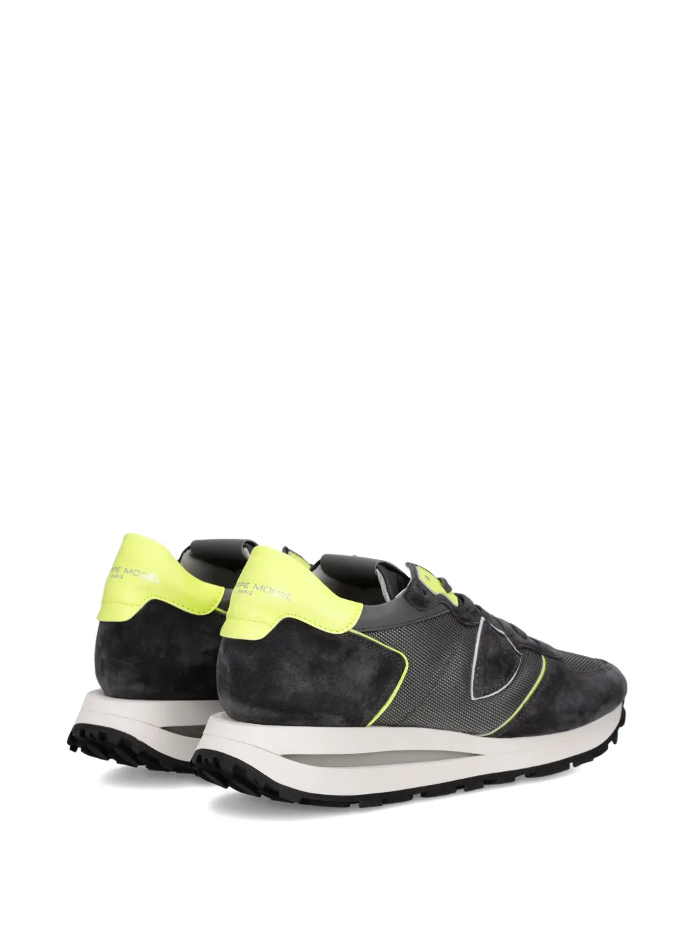 Philippe Model Paris Tropez Haute mesh-panelled sneakers Grey