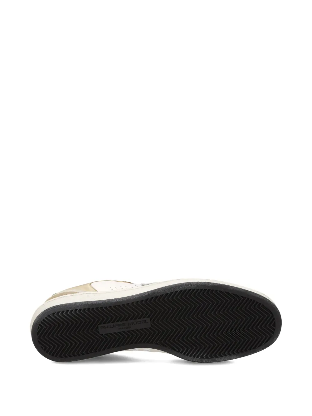 Philippe Model Paris Nice textured leather sneakers White