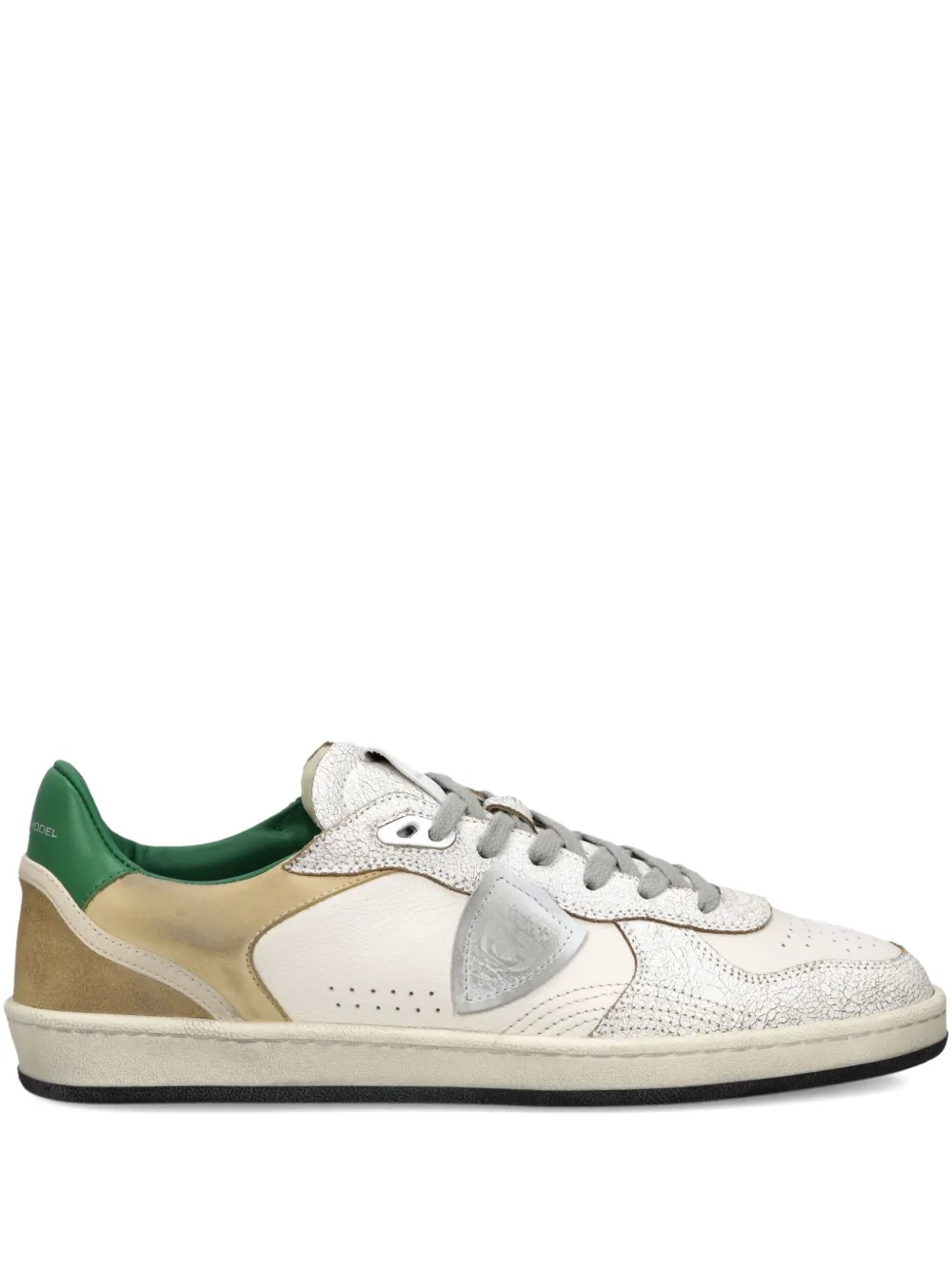 Philippe Model Paris Nice textured leather sneakers White