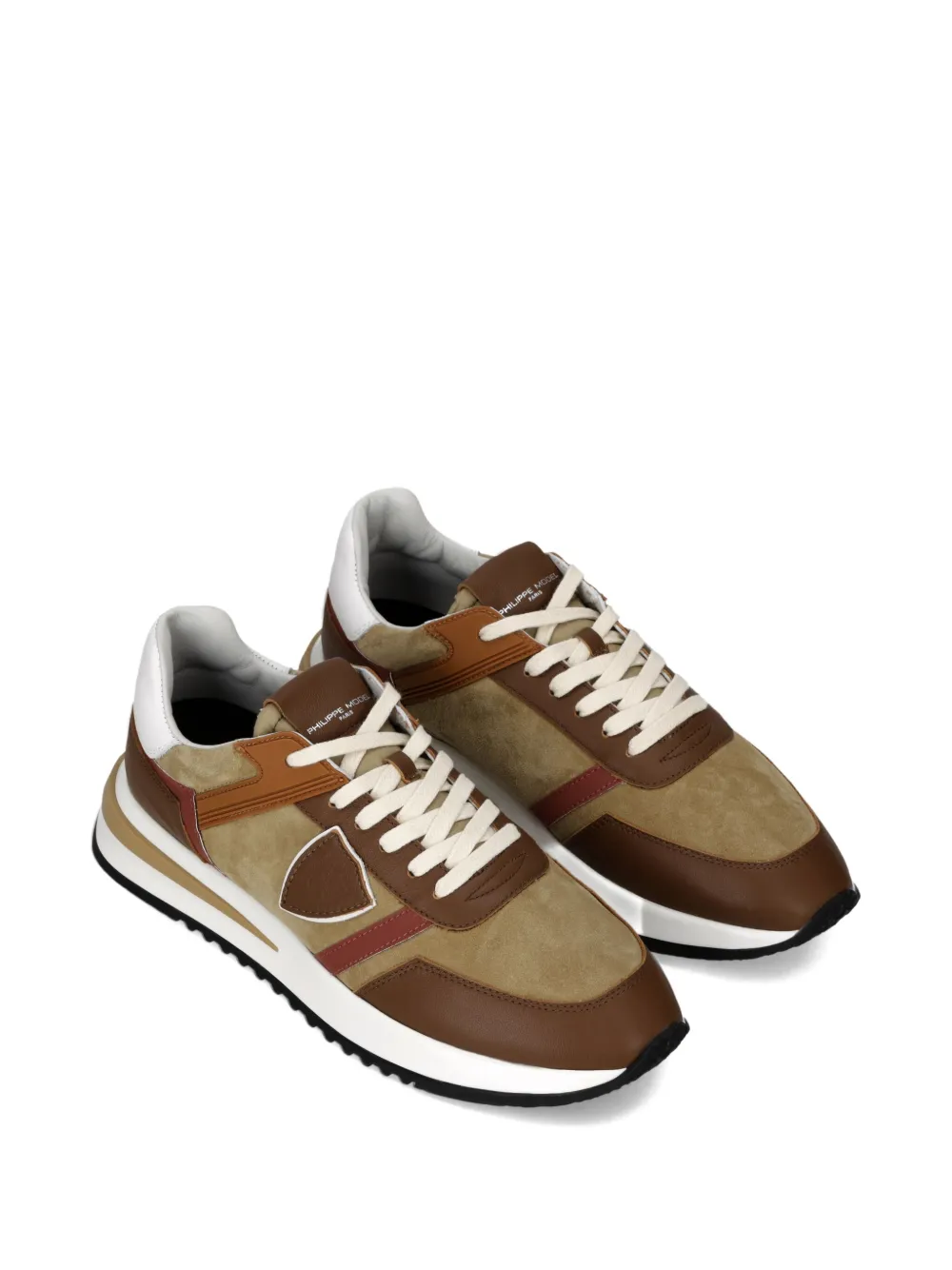 Philippe Model Paris panelled sneakers Brown