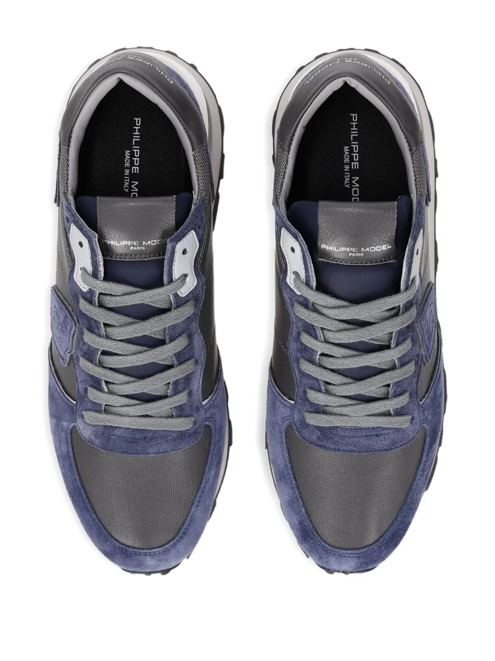 Philippe Model Paris Tropez Haute suede-panel sneakers Grey