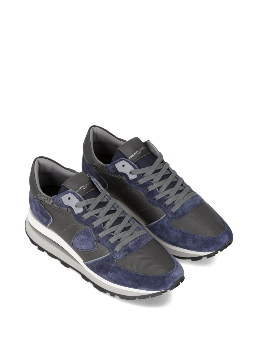 Philippe Model Paris Tropez Haute suede-panel sneakers Grey