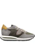 Philippe Model Paris Tropez Haute Low panelled suede sneakers - Grey