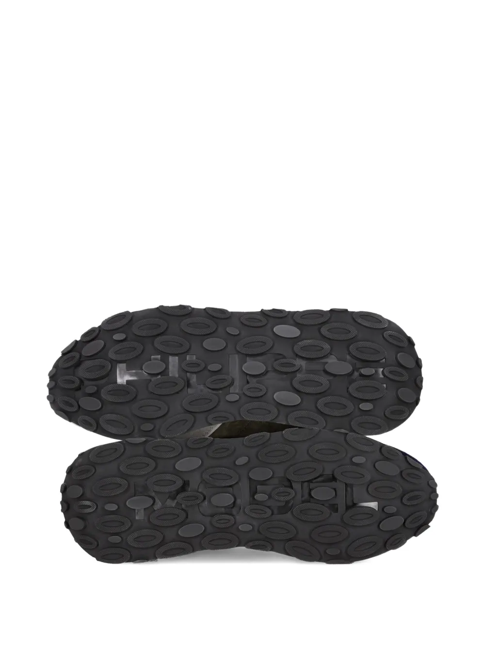 Philippe Model Paris Tropez Haute Low suède sneakers met vlakken Grijs