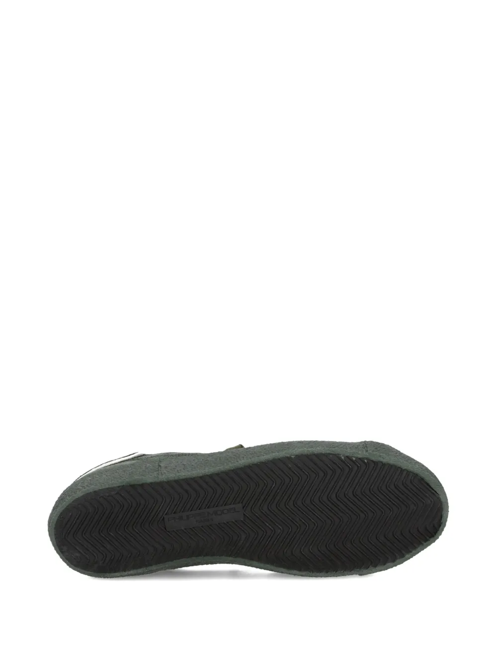 Philippe Model Paris suede-panelled low-top sneakers Green