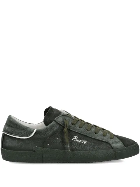 Philippe Model Paris suede-panelled low-top sneakers