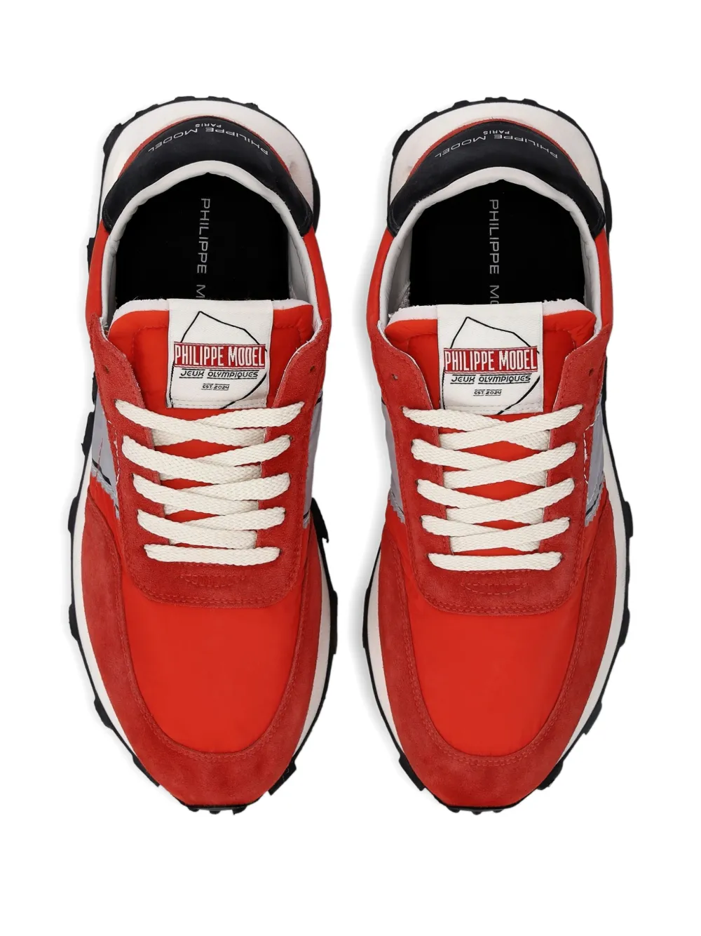 Philippe Model Paris panelled sneakers Red