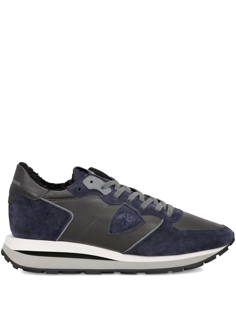 Philippe Model Paris suede-panelled sneakers Blue
