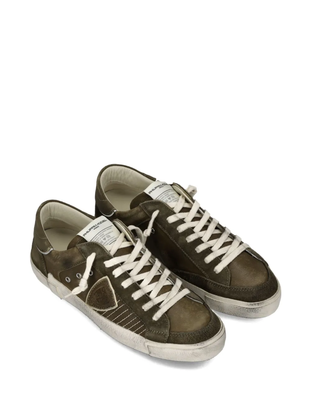 Philippe Model Paris leather low-top sneakers Green