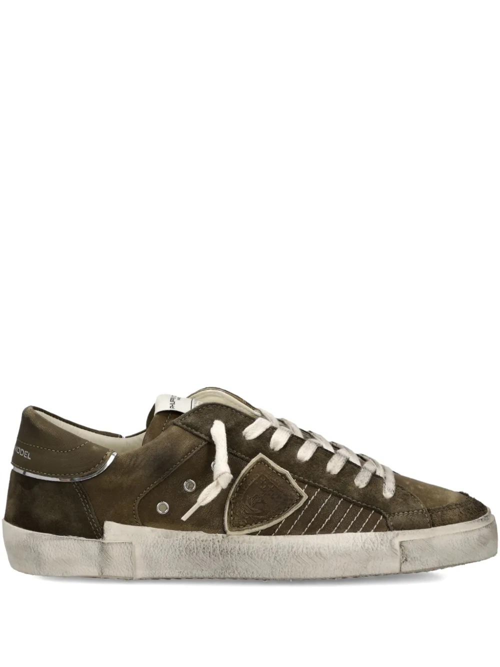 Philippe Model Paris leather low-top sneakers Green