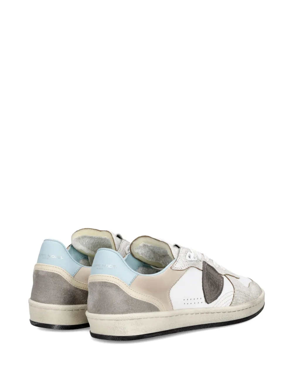 Philippe Model Paris leather panelled sneakers Neutrals