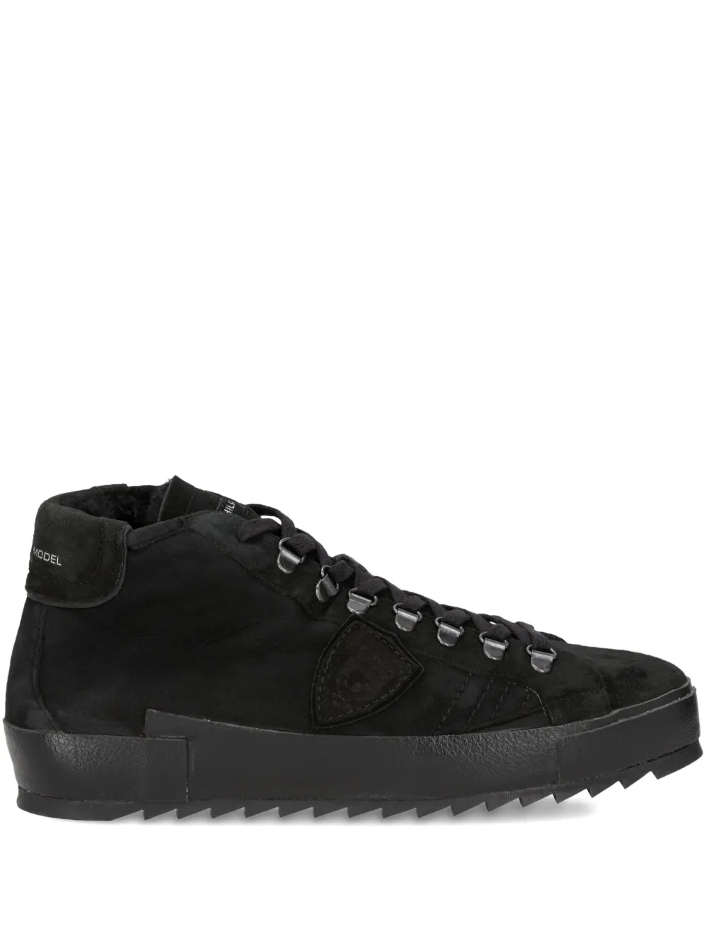 Philippe Model Paris high-top suede trainers Black