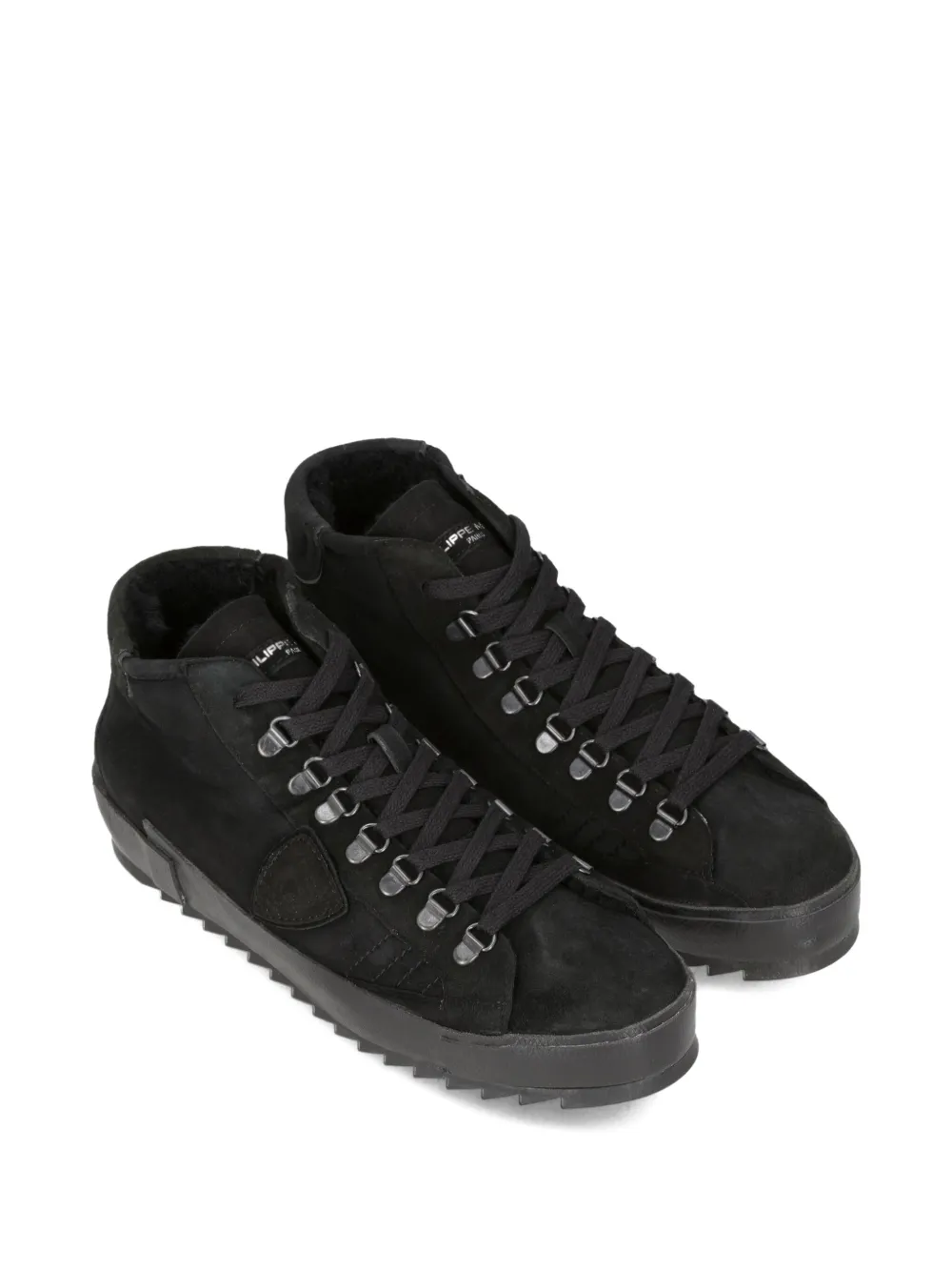 Philippe Model Paris high-top suede trainers Black