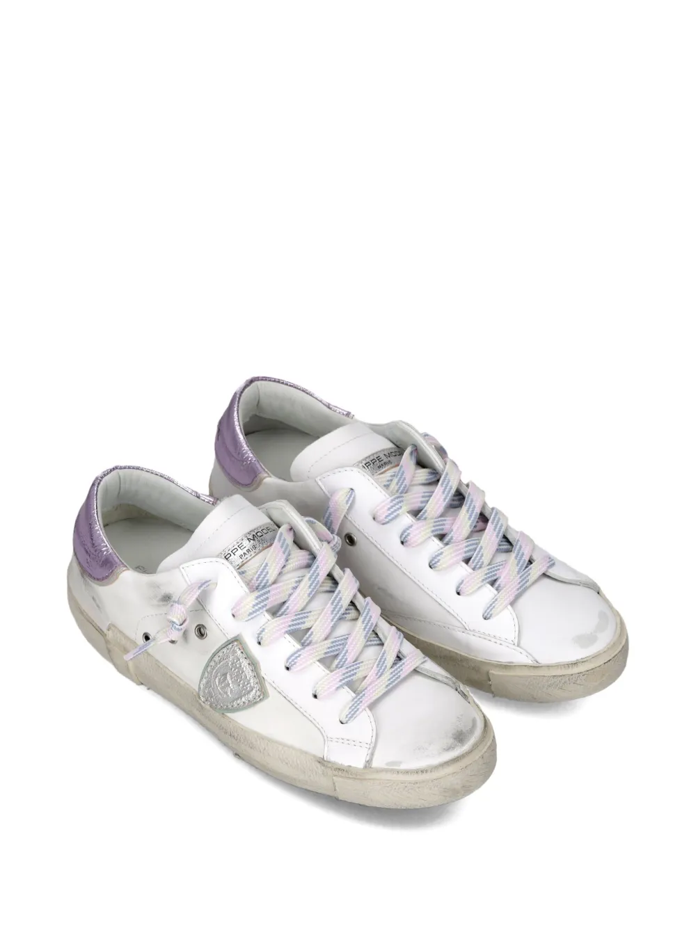 Philippe Model Paris metallic distressed sneakers | Low-Tops | Image 2