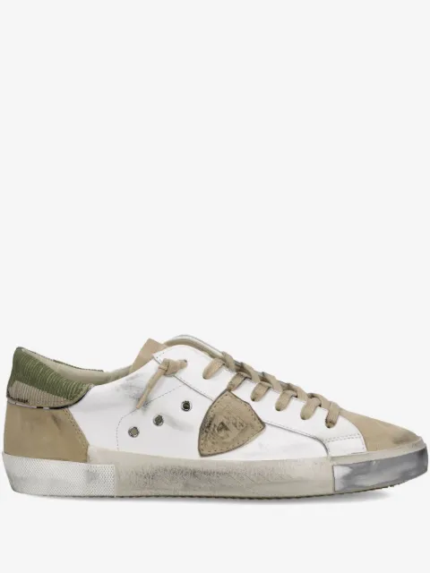 Philippe Model Paris camouflage-panel leather sneakers