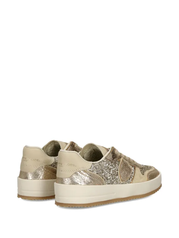 PHILIPPE PHILIPPE MODEL スニーカー グリッター シルバー 36 PHILIPPE PHILIPPE MODEL スニーカー グリッター シルバー 36