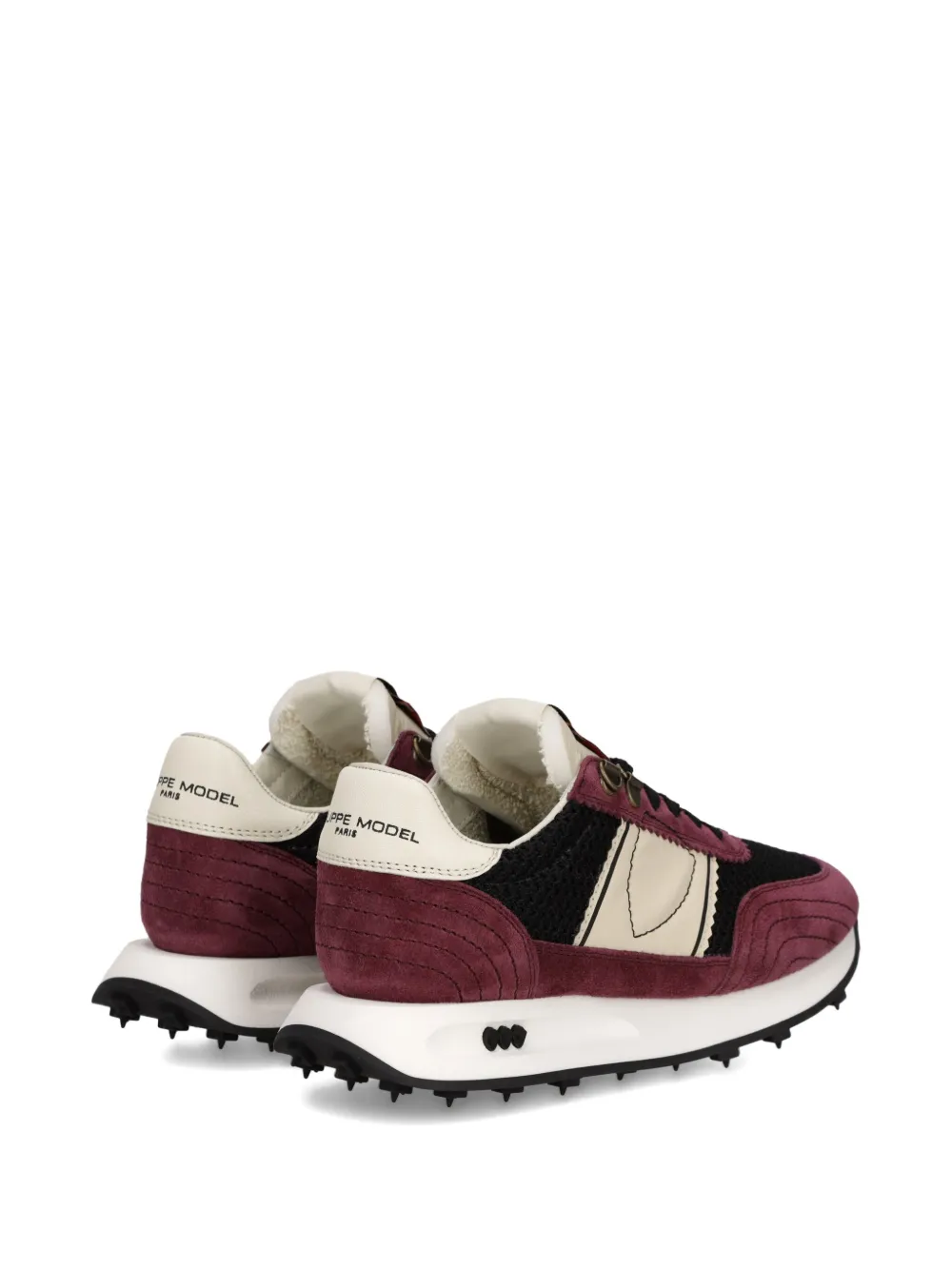 Philippe Model Paris mesh-panel suede low-top sneakers Black