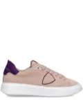 Philippe Model Paris suede-panelled lace-up sneakers - Pink