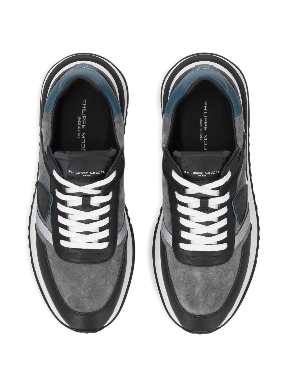 Philippe Model Paris panelled-design sneakers Black