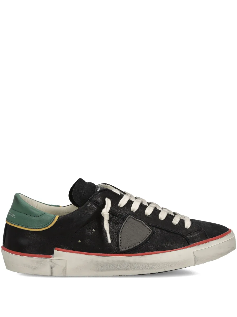 Philippe Model Paris Prsx suede-panel low-top sneakers Black