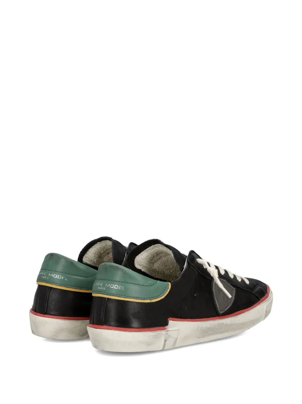 Philippe Model Paris Prsx suede-panel low-top sneakers Black