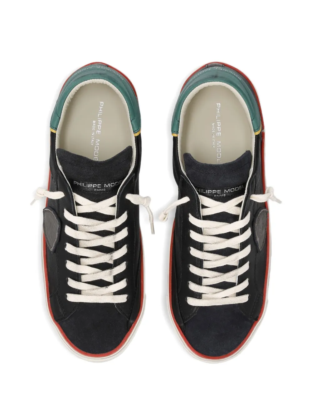 Philippe Model Paris Prsx suede-panel low-top sneakers Black