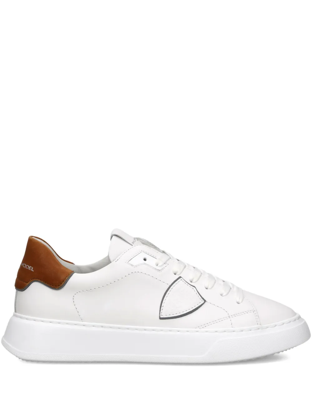 Philippe Model Paris Temple leather low-top sneakers White