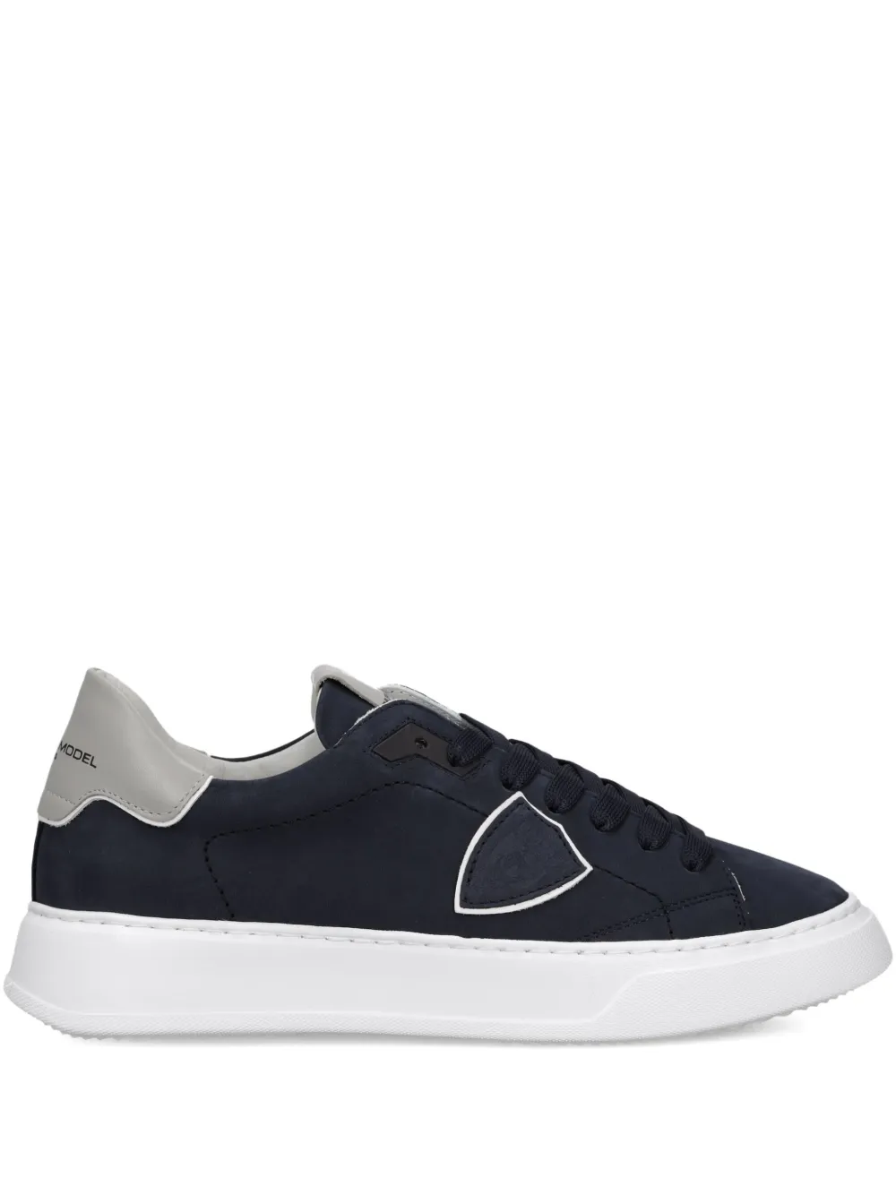 Philippe Model Paris Sneakers met suède vlakken Blauw