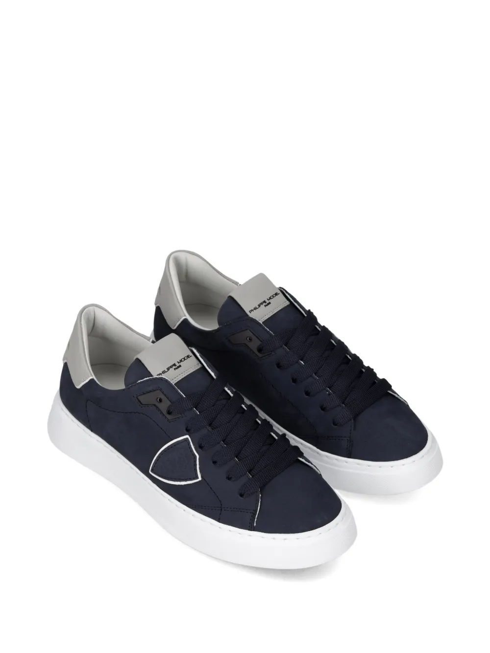 Philippe Model Paris suede-panelled sneakers Blue