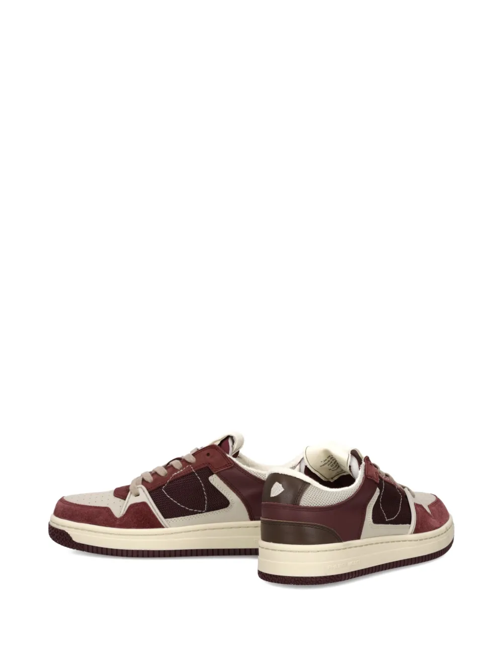 Philippe Model Paris suede-panelled sneakers Red
