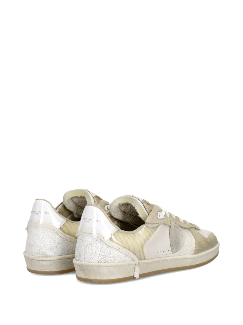 Philippe Model Paris leather panelled sneakers Neutrals