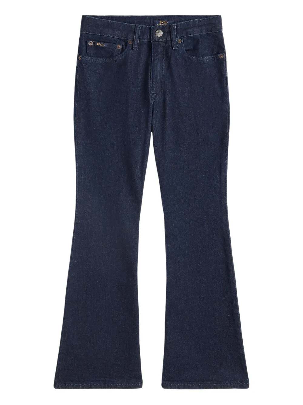 POLO RALPH LAUREN KIDS five-pocket flared jeans Blauw