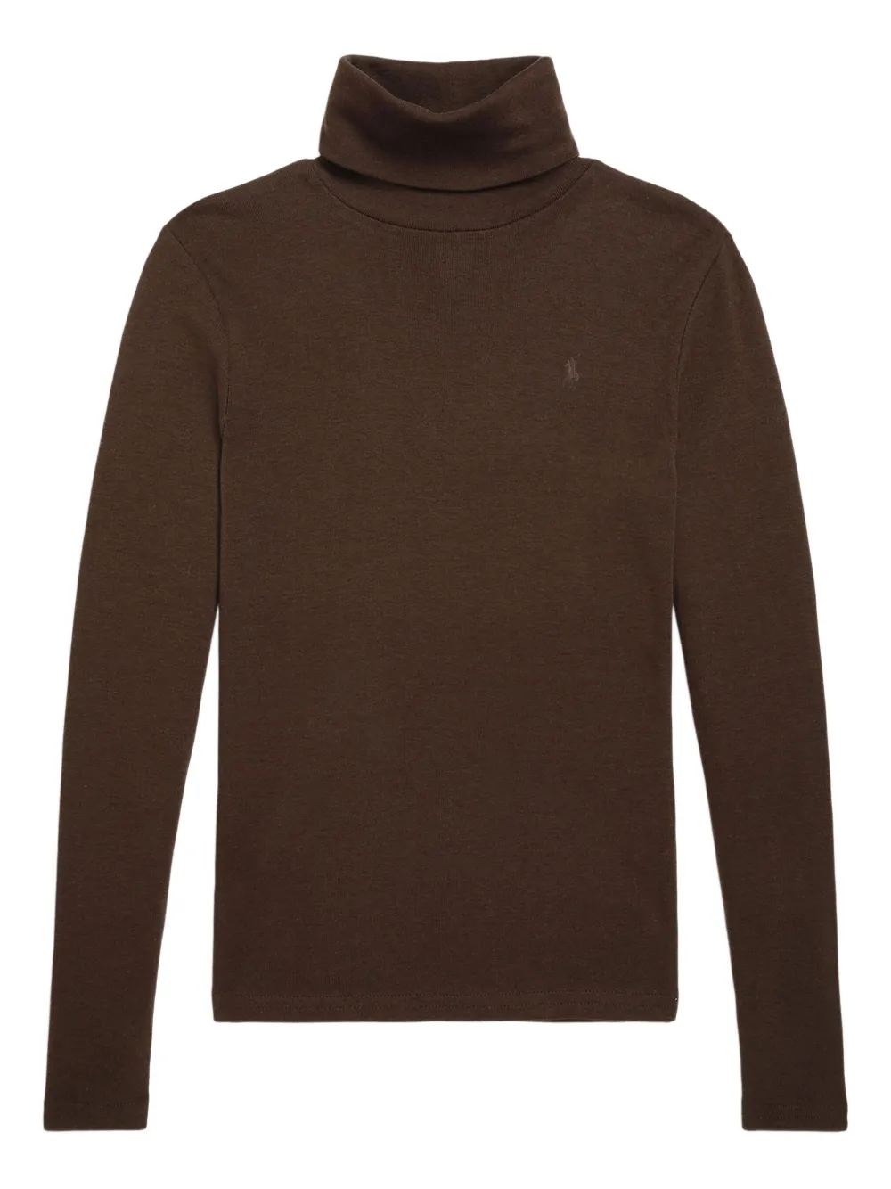 POLO RALPH LAUREN KIDS Top met col en lange mouwen Bruin