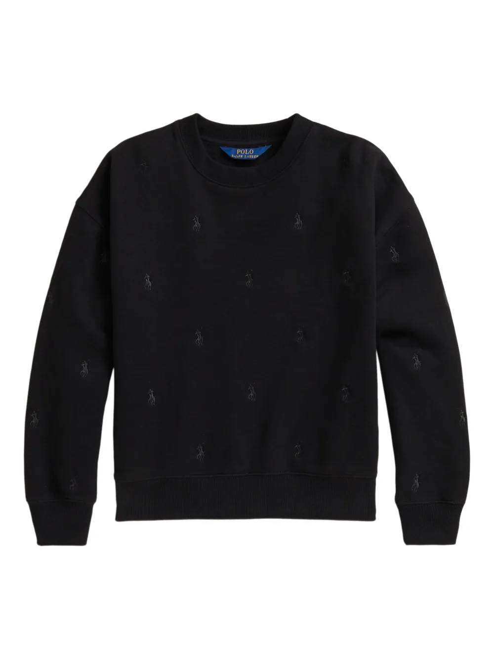 POLO RALPH LAUREN KIDS ロゴ スウェットシャツ - ブラック POLO RALPH LAUREN KIDS ロゴ スウェットシャツ - ブラック