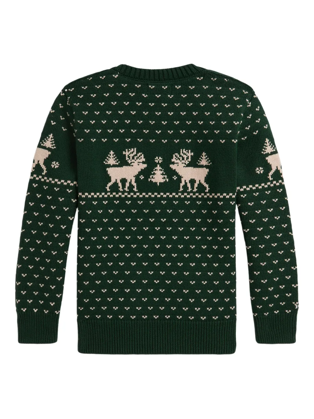 POLO RALPH LAUREN KIDS reindeer-intarsia crew-neck sweater | Boys Knitwear | Image 2