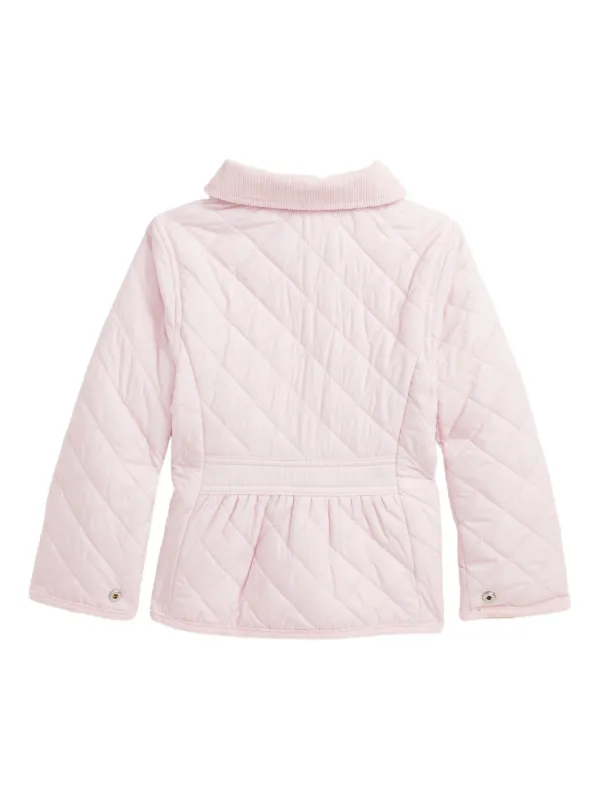 POLO RALPH LAUREN KIDS キルティング フーデッドジャケット | ピンク