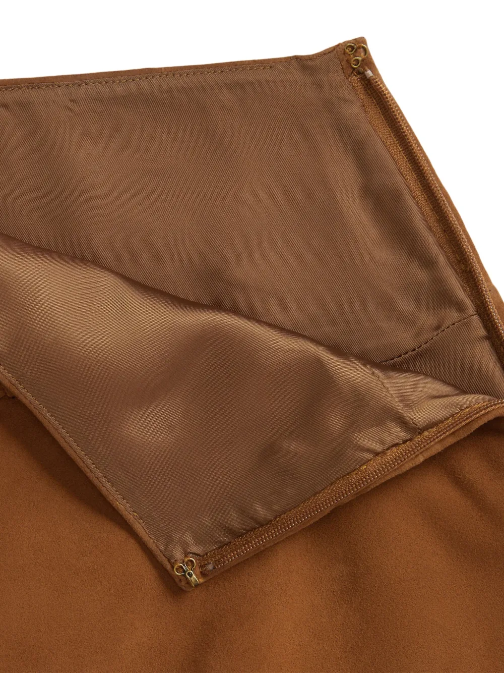 POLO RALPH LAUREN KIDS Suède rok met A-lijn Bruin