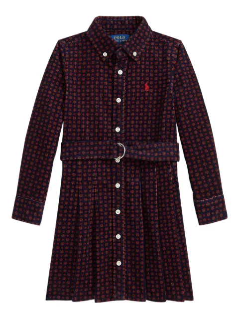POLO RALPH LAUREN KIDS printed belted dress
