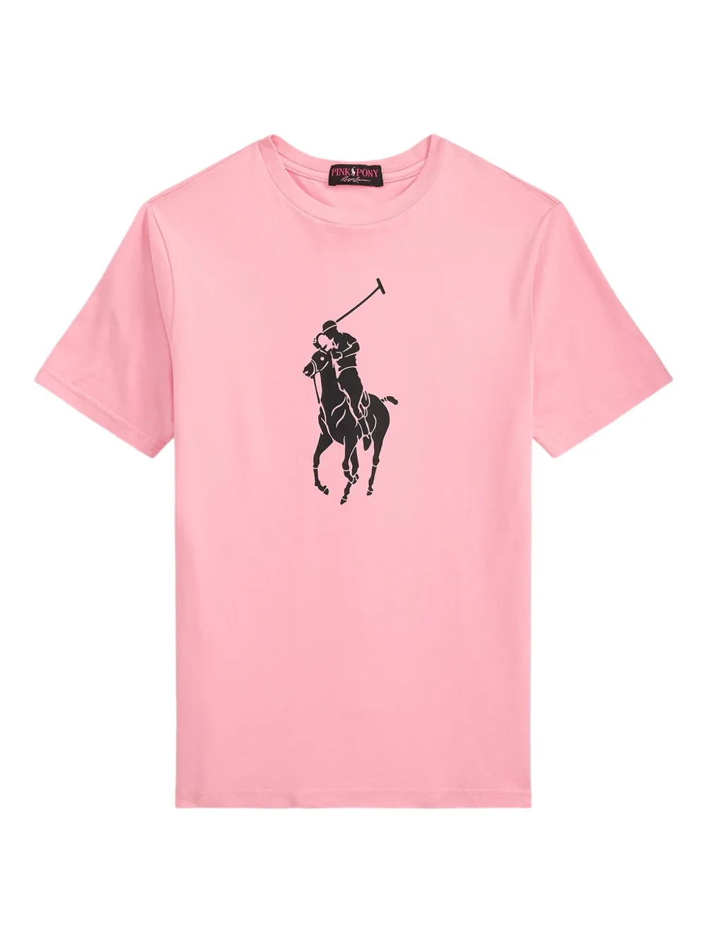 POLO RALPH LAUREN KIDS Polo Pony print T-shirt Roze