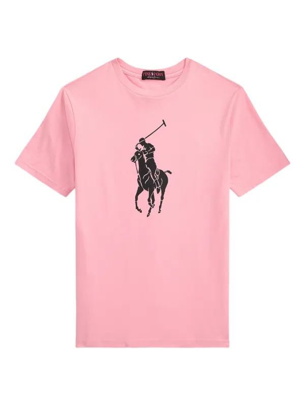 POLO RALPH LAUREN KIDS Polo Pony Print T-shirt Pink