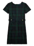 POLO RALPH LAUREN KIDS plaid pleated dress - Black