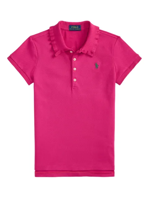 POLO RALPH LAUREN KIDS ruffle-collar polo shirt