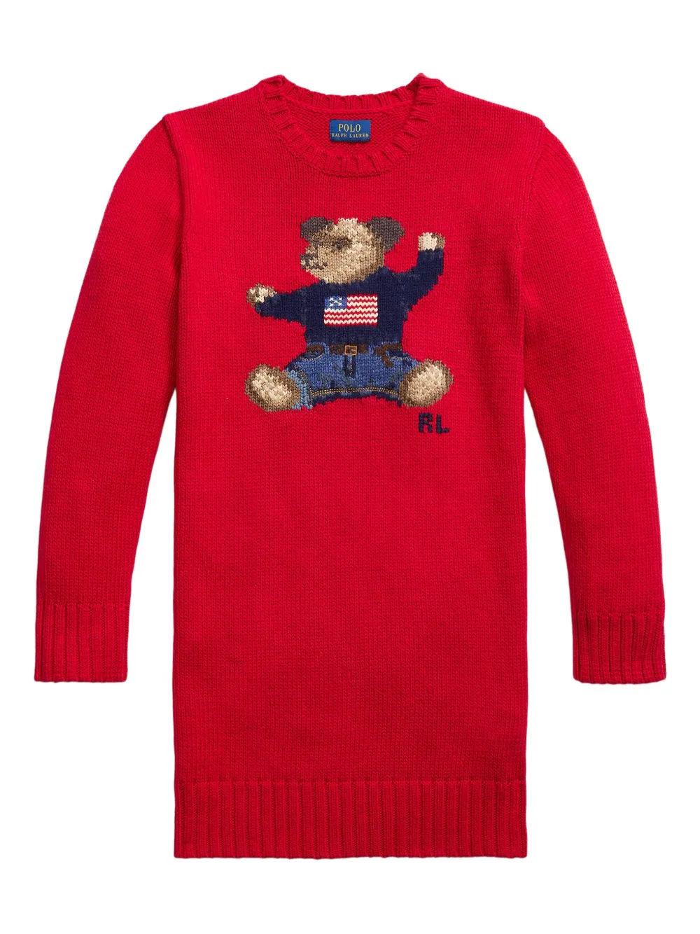 POLO RALPH LAUREN KIDS Polo Bear ワンピース - レッド POLO RALPH LAUREN KIDS Polo Bear ワンピース - レッド