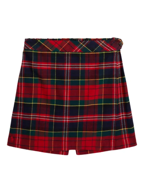 POLO RALPH LAUREN KIDS tartan pleated skorts