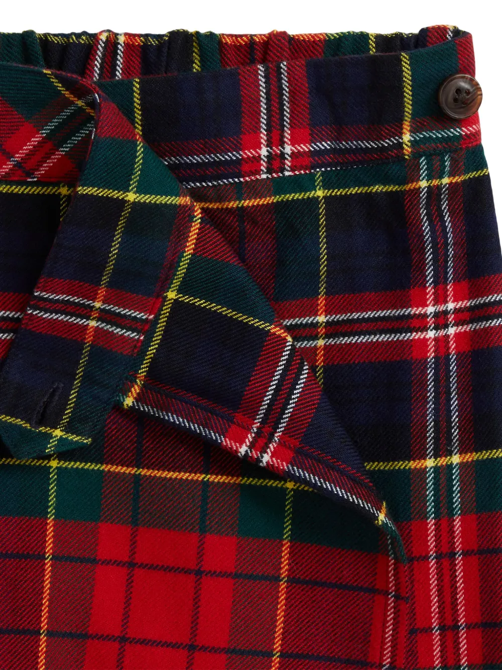 POLO RALPH LAUREN KIDS Skorts met tartan-ruit en plooien Rood