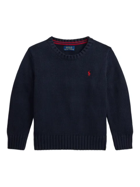 POLO RALPH LAUREN KIDS cotton crew-neck sweater