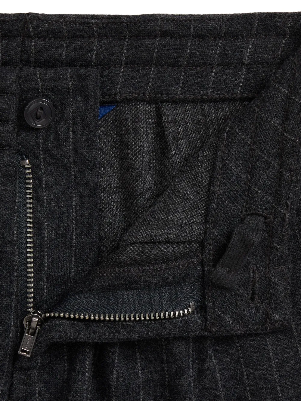 Polo Ralph Lauren Pinstripe Jacquard Trousers In Black